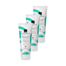 Clearskin Pore & Shine Control Smooth Yüz İçin Arındırıcı Scrub 75 Ml. Üçlü Paket
