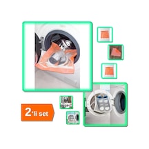 Turuncu Fermuarlı Hassas Ayakkabı Yıkama Filesi + Ayakkabı Yıkama Filesi Kapak Bağlamalı - 2li Set Belirtilmemiş