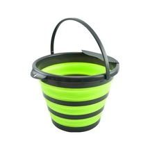 Yeşil 5l/10l Katlanır Kova Filtresi Uygun Büyük Kapasiteli Asılı Delik Kamp Yürüyüş Su Kovası Ev Gereçleri L Yeşil Yeşil