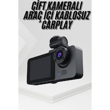 Drnds 3 Kameralı 2 İnç 1080p Araç İçi Kamera Sürüş Kamerası Carplay