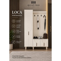 Loca Kapaklı Portmanto Krem