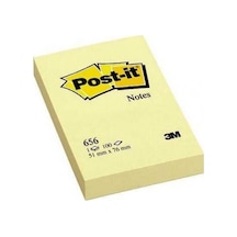 3M Post-It 656 Yapışkanlı Not Kağıdı 51 Mm X 76 Mm Sarı 100 Yapra