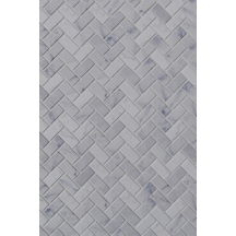 TUQCO Doğaltaş Herringbone Carrara Eskitme Mermer Mozaik