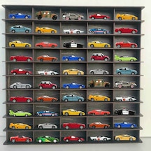 Woodbu 1/64 Hobi Araba Rafı Eskitme Siyah (Hot Wheels, Matchbox)