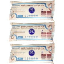 Med-Cover Bariyer Kremli Perine Bölgesi Pedi Bezi 50 x 3 Paket