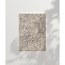 Çerçevesiz Poster Topografik Harita Görünümlü