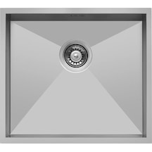 Krom Eviye 12 4045R12 Polisajlı Handmade Mutfak Eviyesi 40 x 45