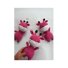 Adenya Sepeti Amigurumi Örgü Zübük Oyun-uyku Akradaşı-28 Cm-pembe