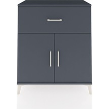 Hyperion Şifonyer Tek Raflı Tek Çekmeceli 2 Kapaklı 88x44x106... Antrasit