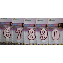 Rakamlı Mum 9 Yaş Için Pasta Mumu 9 Rakamı