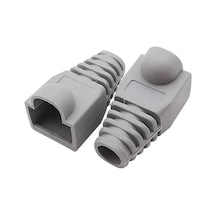 Rj45 Cover Koruyucu Kılıf Cat5,cat6 Pcv Plastik Kılıf 100 Ad.gri