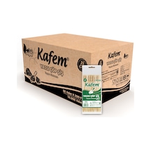 Kafem Yassı Çöp Şiş - Sunum Kürdanı 15 cm 50 Li x 200 Paket (Koli)