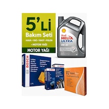 Bosch Volkswagen Passat 1.6 Dizel Filtre Bakım Seti-shell Helix Ultra Ect 5w30 4lt 2015-2022 5 Li