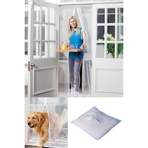 Fay-tek 205 X 105 Cm Mıknatıslı Kapı Sinekliği Sinek Sivrisinek Kovucu Tül Sineklik 1410 V2