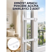 Mey Najmaddin Emniyet Amaçlı Pencere Açılma Sınırlayıcı Aparat 2 Adet Yeni Nesil Najmaddin