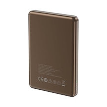 Lp-pw003 Ultra İnce Hızlı Şarj Özellikli Wireless Powerbank 5000mah 15w Gold
