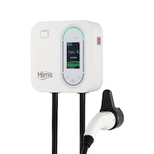 Hims Hcdkb-22 22kw Destekli 5m Kablolu Smart Beyaz Elektrikli Araç Şarj İstasyonu