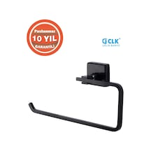Çelik Banyo Paslanmaz Pirinç Kumru Mat Siyah Açık Kağııt Havluluk Siyah
