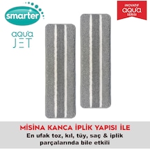 Smarter Aqua Jet Yedek Mop Yeni Model 2 Adet Temiz & Kirli Suyu Ayırma Özelliği Tablet Mop Temizlik Seti Paspas