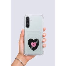 Samsung Galaxy Uyumlu A17 Kartlıklı Vinly Desenli Kılıf Mh-hs9107-9283