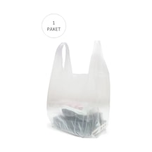 Şeffaf Atlet Poşet Büyük Boy 30x56 Cm 1 Paket Takriben 150 Adet