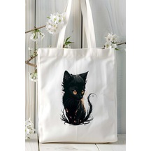 Art Hediye Bombay Kedisi Kedi Kişiye Özel Baskılı Omuz Çanta Desen 9 Çok Renkli