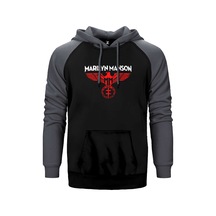 Marilyn Manson Spread Eagle Gri Renk Reglan Kol Sweatshirt / Hoodie
