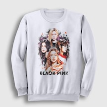 Presmono Unisex Girls Blackpink Sweatshirt Beyaz