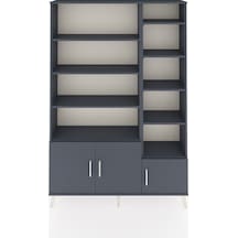 Arges Dolap 10 Raflı 3 Kapaklı 132x30x195 Antrasit-antrasit/antrasit Antrasıt/antrasıt