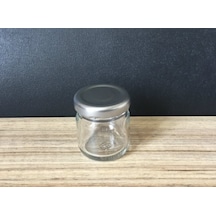 40 Cc Cam Kavanoz - 50 Adet - Gümüş Kapak. Mutfak.