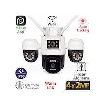 Trk-lınk Rs-5504 4x2mp Wi-fi Dış Mekan Pt Hareketli Güvenlik Kamerası - 4 Lensli, Renkli Gece