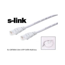 S-Link Sl-Cat606 Cat6 Patch 60Cm Kablo Gri