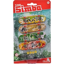 Simba X-treme Parmak Kaykay Finger Skateboard 4'lü Set Oyuncakları Oyun Seti