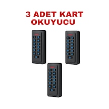 Sr-206 Em-w Ip68 Su Geçirmez Kartlı Ve Şifreli Geçiş Sistemi Proximity Rfıd Kart Okuyucu 125 Khz 3 Adet