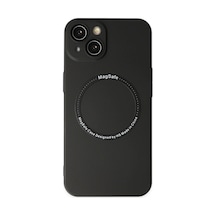 Apple iPhone Uyumlu 14 Plus Kılıf Jack Magneticsafe Lens Silikon - Siyah İtdark30158