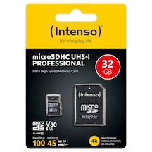 Intenso 32gb Microsdhc Uhs-ı Professıonal Class10 U3 V30 Ultra High Speed Memory Card 4k