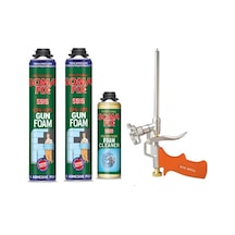2 Adet 750 ML Tabancalı Mantolama P.Ü. Köpük + Tabanca + Temizle