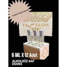 12 Adet Hacer Ül Esved Esansı 6 Ml Biyalı Cam Şisesinde