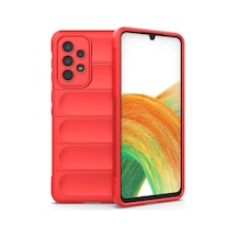 Galaxy A33 5g Kılıf Optimum Silikon - Kırmızı