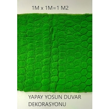 Dekoratif Yapay Yosun Duvar Zemin Kaplama Panel 100x100 Cm Tabaka 1 M2