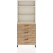 Arges Dolap 3 Raflı 6 Çekmeceli 88x30x221 Aytaşı-çam Aytaşı