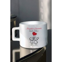Sevgililer Günümüz Kutlu Olsun Ciciş Sevgililer Baskılı Çay-Kahve Fincanı