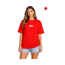 Kırmızı Oversize Tişört Unisex %100 Pamuk Legend Baskılı Salaş Basic Streetwear Erkek Kadın T-shirt Kırmızı Kırmızı Oversize Tişört Unisex %100 Pamuk Legend Baskılı Salaş Basic Streetwear Erkek Kadın T-shirt Kırmızı