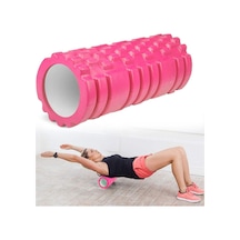 Yüksek Yoğunlukta Orta Sert Deluxe Foam Roller Masaj Köpüğü Pilates Masaj Rulosu Pembe Karışık