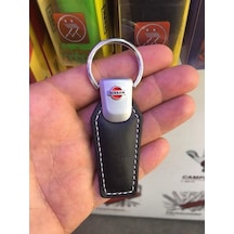 Venotto Nissan Uyumlu Deri Anahtarlık Logo Amblem