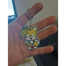 Tails Sevimli Figür Karakter Anahtarlık Çok Renkli