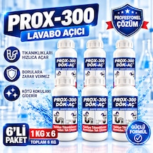Prox -300 6'lı Dök-aç Lavabo-banyo-wc Gider Açıcı 1kg