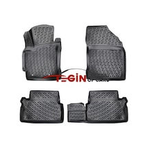 Toyota Auris 2013 Geometrik Desenli 3d Havuzlu Oto Paspas Siyah