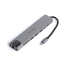 Dark Dk Ac U31x40 Type C To Hdmı/usb/ethernet Çevirici Hub
