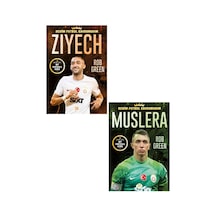 Dokuz Benim Futbol Kahramanım Zıyech - Muslera Poster Sticker Futbolcu Kartı Hediyeli 2 Kitap
